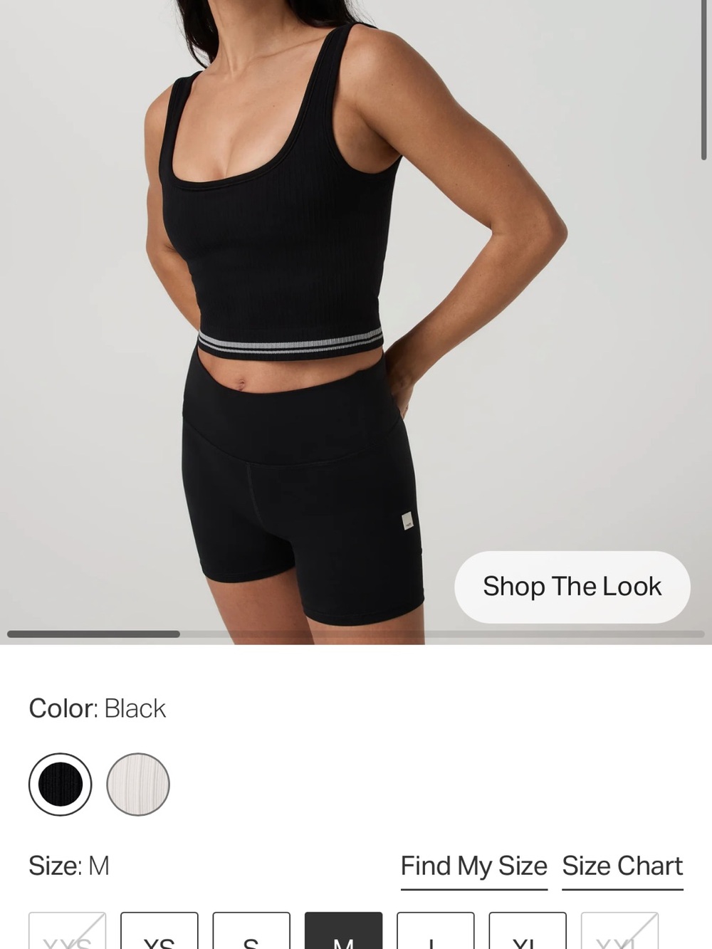 Vuori Black Seamless Euphoric Tank